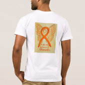 Multiple Sklerose (MS) Awareness Ribbon Angel T-Sh T-Shirt (Rückseite)