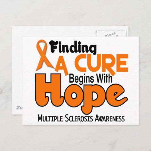 Multiple Sklerose MS HOPE 5 Postkarte (Vorne/Hinten)