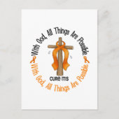 Multiple Sklerose MS MIT GOT CROSS 1 Postkarte (Vorderseite)