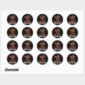 Multiple Sklerose Ninja Awareness Funny Orange Ri Runder Aufkleber (Blatt)