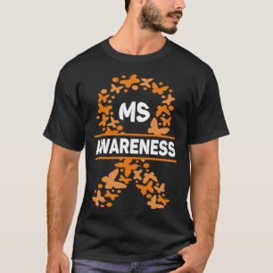 Multiple Sklerose Orange Ribbon Männer Frauen Awar T-Shirt
