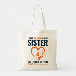 Multiple Sklerose Orange Ribbon Support Sister Tragetasche