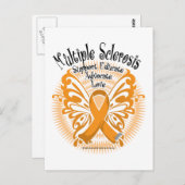 Multiple Sklerose Schmetterling 3 Postkarte (Vorne/Hinten)