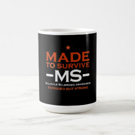 Multiple Sklerose Survivor Unterstützung Bewusstse Kaffeetasse
