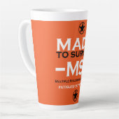 Multiple Sklerose Survivor Unterstützung Bewusstse Milchtasse (Linke Ecke)