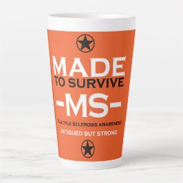 Multiple Sklerose Survivor Unterstützung Bewusstse Milchtasse