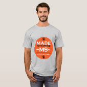 Multiple Sklerose Survivor Unterstützung Bewusstse T-Shirt (Vorne ganz)