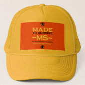 Multiple Sklerose Survivor Unterstützung Bewusstse Truckerkappe (Vorderseite)