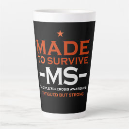 Multiple Sklerose Survivor Unterstützung Geschenk Milchtasse
