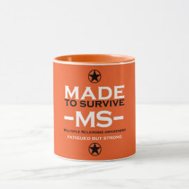 Multiple Sklerose Survivor Unterstützung Geschenk Tasse