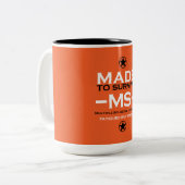 Multiple Sklerose Survivor Unterstützung Geschenk Zweifarbige Tasse (Vorderseite Links)