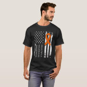 Multiple Sklerose unterstützt amerikanische Flagge T-Shirt (Vorne ganz)