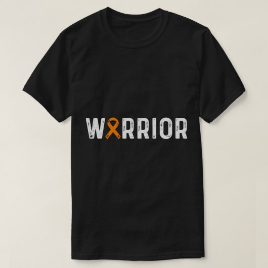 Multiple Sklerose Warrier Awareness MS Orange Rib T-Shirt (Design vorne)