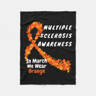 Multiple Sklerosis Awareness März We Wear Oran Fleecedecke