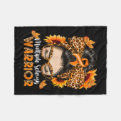 Multiple Sklerosis Warrier Awareness Orange Mes Fleecedecke (Vorderseite (Horizontal))