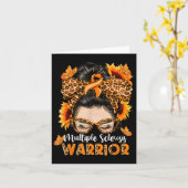 Multiple Sklerosis Warrier Awareness Orange Mes Karte (Gelbe Blume)