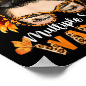 Multiple Sklerosis Warrier Awareness Orange Mes Poster (Ecke)