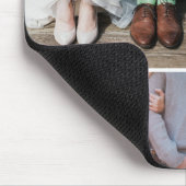 Multiple snapshots engage couple photos collage mousepad (Ecke)