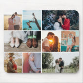 Multiple snapshots engage couple photos collage mousepad (Vorne)