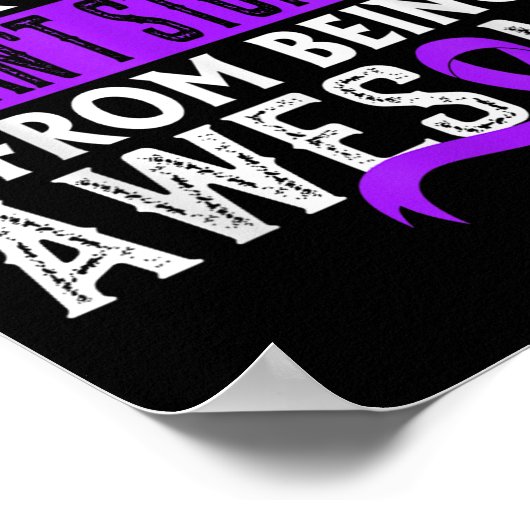 Multiple System Atrophy Msa Awareness Can't Stop M Poster (Ecke)