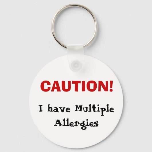 Multipler Allergien-Schlüsselanhänger Schlüsselanhänger (Vorderseite)