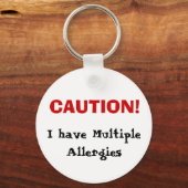 Multipler Allergien-Schlüsselanhänger Schlüsselanhänger (Vorderseite)