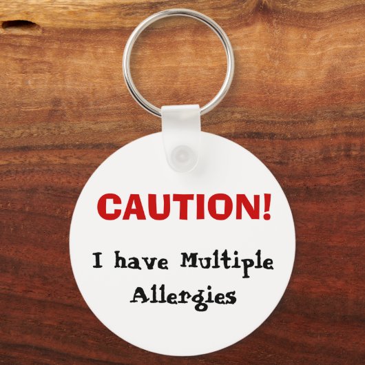 Multipler Allergien-Schlüsselanhänger Schlüsselanhänger (Vorderseite)