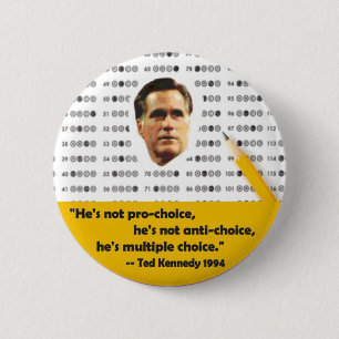 Multipler Choice Mitt Romney Button