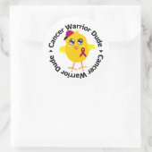 Multipler Myelom-Krebs-Krieger-Typ Runder Aufkleber (Tasche)