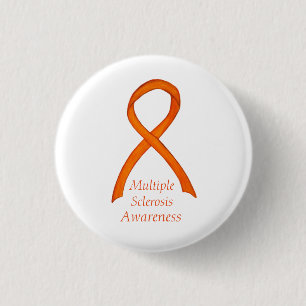Multipler Sklerose Bewusstsein Ribbon Custom Butto Button