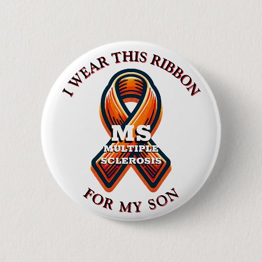 Multipler Sklerose MS Bewusstseinsmonat Button (Vorderseite)