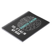 Multipler Sklerose MS Es ist alles in meinem Kopf Notizblock (Linke Seite)