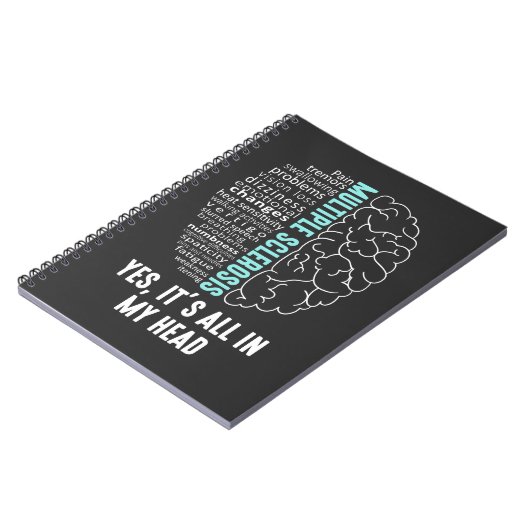 Multipler Sklerose MS Es ist alles in meinem Kopf Notizblock (Linke Seite)