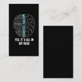 Multipler Sklerose MS Es ist alles in meinem Kopf Visitenkarte (Vorne/Hinten)