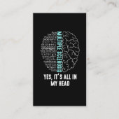 Multipler Sklerose MS Es ist alles in meinem Kopf Visitenkarte (Vorderseite)