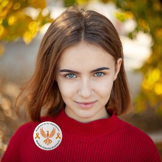 Multipler Sklerose-Resilienz Superpower-Knopf Button