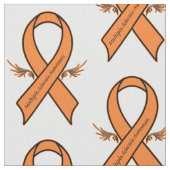 Multipler Sklerose Ribbon mit Engel-Flügeln Stoff (Nahaufnahme)