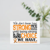 Multipler Sklerose Wie stark wir sind Postkarte (Stehend Vorderseite)