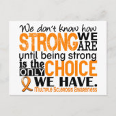 Multipler Sklerose Wie stark wir sind Postkarte (Vorderseite)