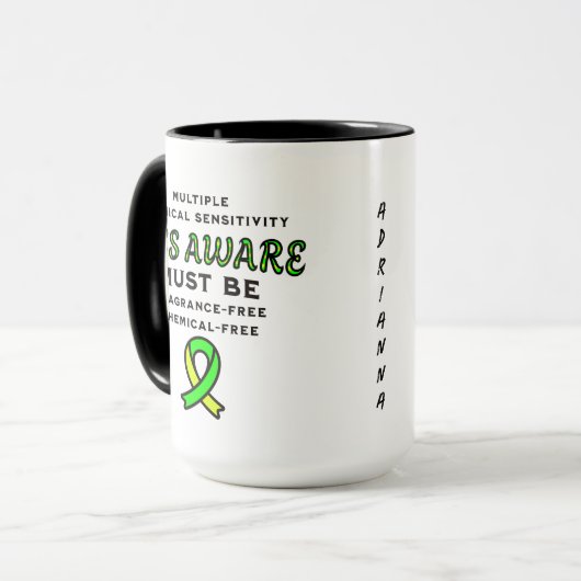 Multiples chemisches Empfindlichkeitsbewusstsein M Tasse (Vorderseite Links)