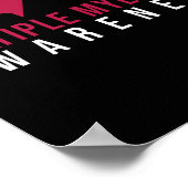 Multiples Myelom Bewusstsein Herzschlag Poster (Ecke)