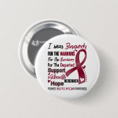Multiples Myelom-Bewusstsein Monat Band Geschenke Button (Vorne & Hinten)