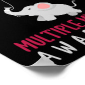 Multiples Myelom-Bewusstsein Poster (Ecke)