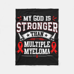 Multiples Myelom-Bewusstsein rotes Band Blutkrebs Fleecedecke