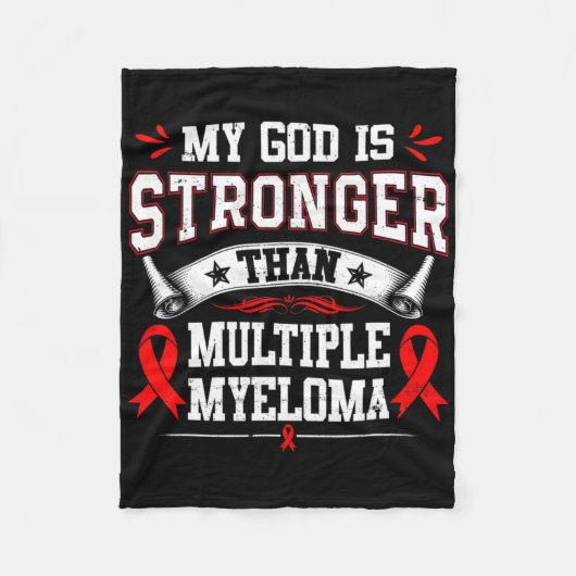 Multiples Myelom-Bewusstsein rotes Band Blutkrebs Fleecedecke (Vorderseite)