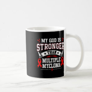 Multiples Myelom-Bewusstsein rotes Band Blutkrebs Kaffeetasse