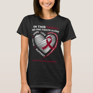 Multiples Myelom-Bewusstsein Schwester Vater Blutk T-Shirt