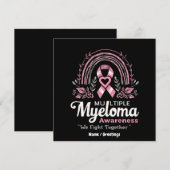 Multiples Myelom-Bewusstsein Wir kämpfen gemeinsam Einladung (Vorne/Hinten)