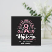 Multiples Myelom-Bewusstsein Wir kämpfen gemeinsam Einladung (Stehend Vorderseite)