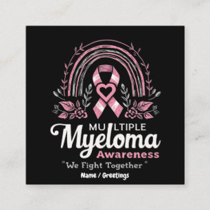 Multiples Myelom-Bewusstsein Wir kämpfen gemeinsam Quadratische Visitenkarte